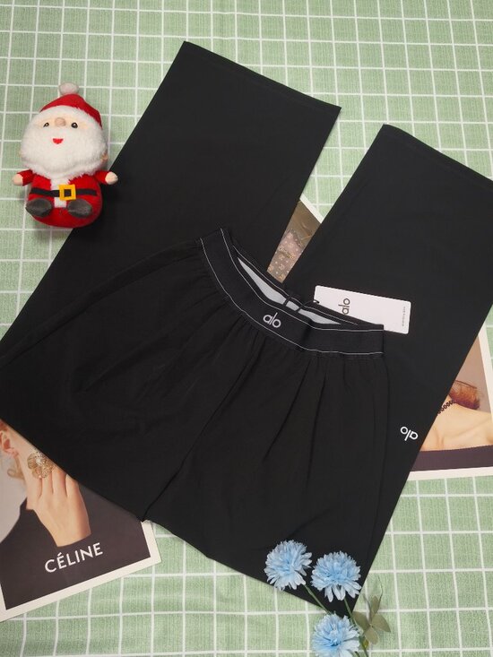 ALO Yoga Pants - NWT Alo Yoga Women's Black Trouser Authentic⛅XXS-XS(Regular)🚴🏻‍♀️